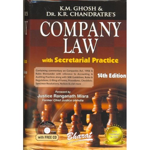 Bharat's Company Law with Secretarial Practice Volume - I [HB] by K.M. Ghosh & Dr. K.R. Chandratre